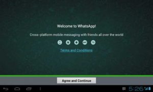 how to download whatsapp onto tablet without sim